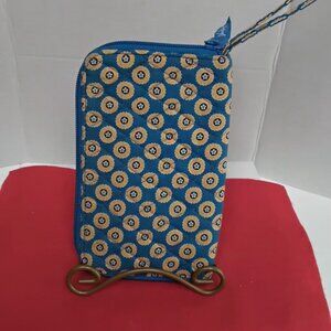 VERA BRADLEY Zip Around Wallet Wristlet - Riviera Blue